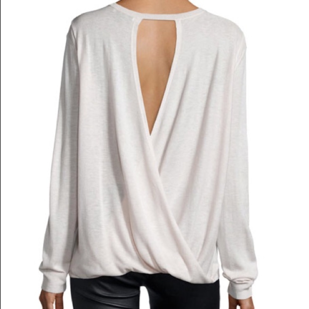 HALSTON HERITAGE Drape Back Sweater - Picture 3 of 13